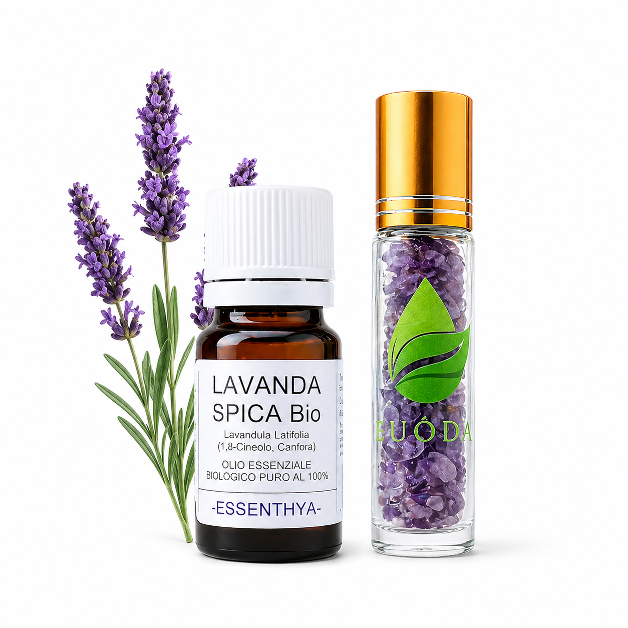 Kit Post puntura di insetto con Lavanda Spica e Roll on di Cristalli di Ametista Euodia
