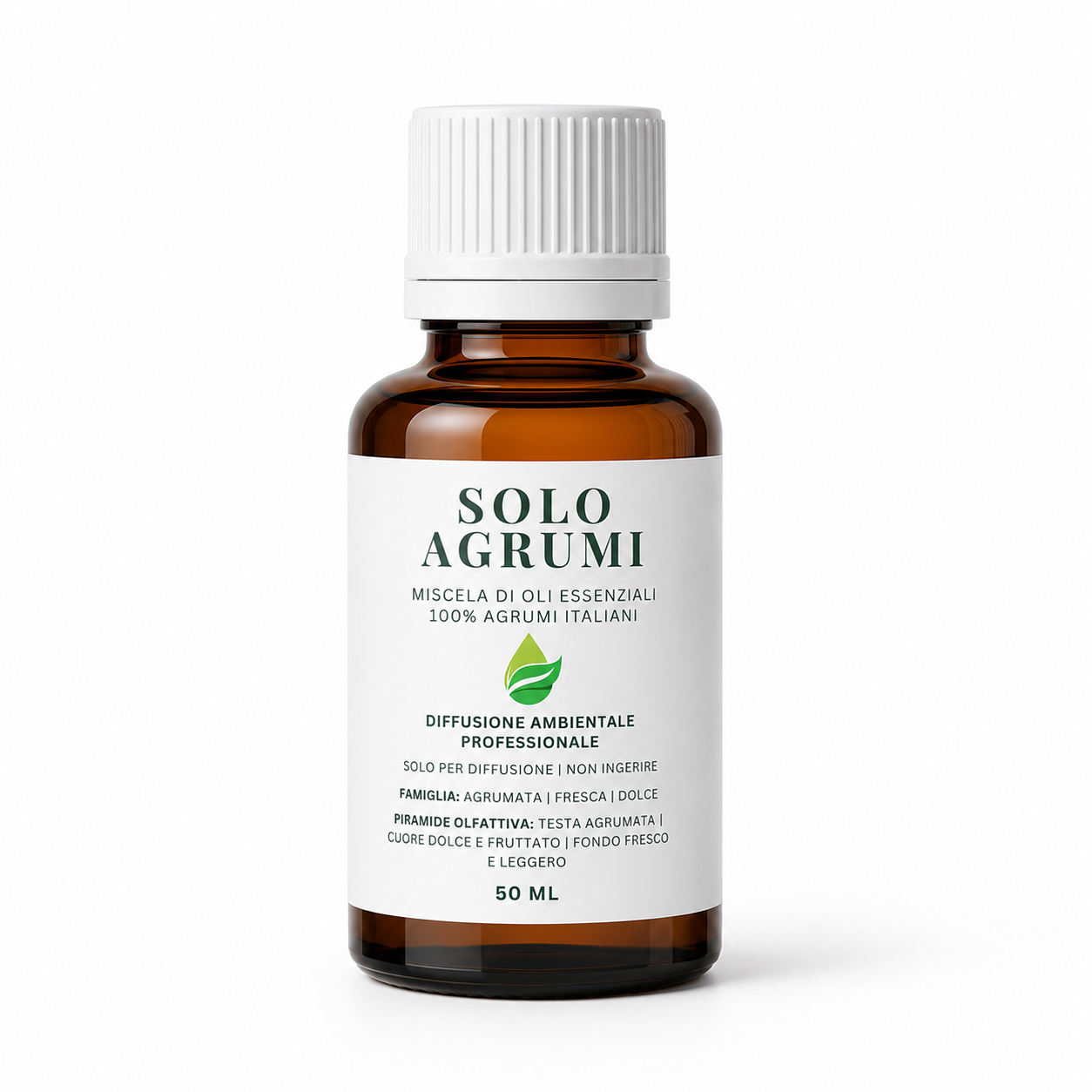 Miscela da 50 ml solo Agrumi con Oli Essenziali di Limone Arancio Mandarino Euodia