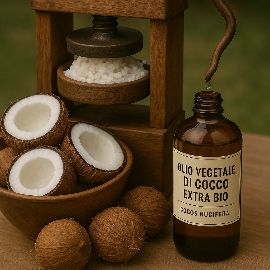 Estrazione dell'olio vegetale di Cocco