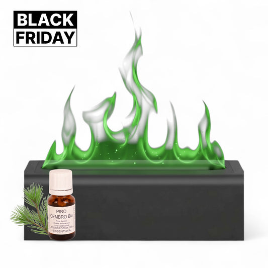 Caminetto di Essenze — Diffusore per oli essenziali ad acqua effetto camino.