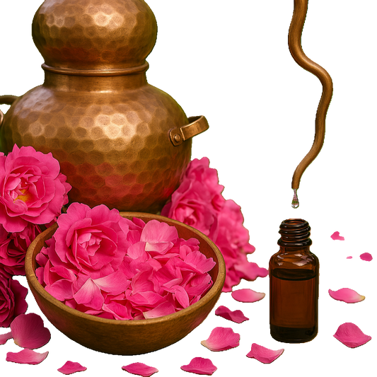 Olio Essenziale di Rosa Damascena di Bulgaria