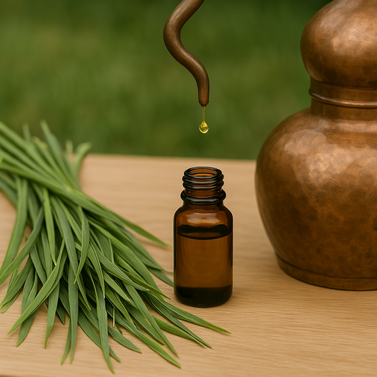 distillazione della parte aerea di palmarosa