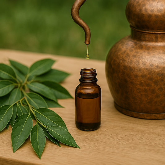 distillazione delle foglie di Ravintsara