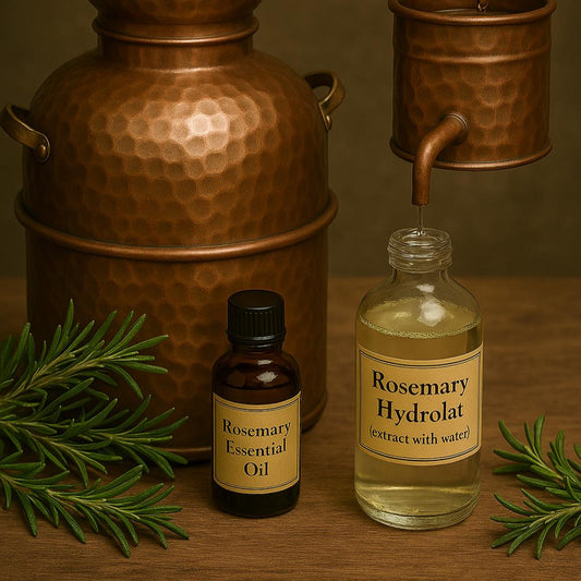 distillazione in corrente di vapore del rosmarino
