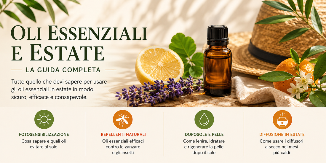 Oli essenziali e estate, guida completa Euodia