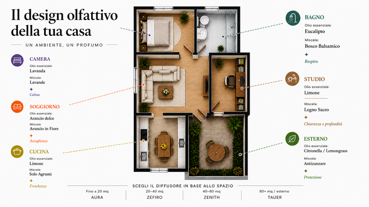 design olfattivo casa oli essenziali per ogni stanza guida completa EUODIA