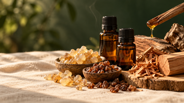 Incenso, mirra, copaiba, sandalo e cedro: resine e legni per oli essenziali