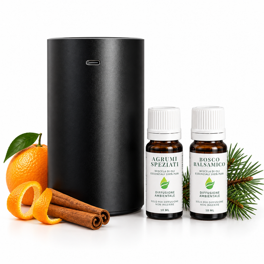 Kit Profumare Ogni Stanza | Diffusore ZENITH 2 Portatile + 2 Miscele