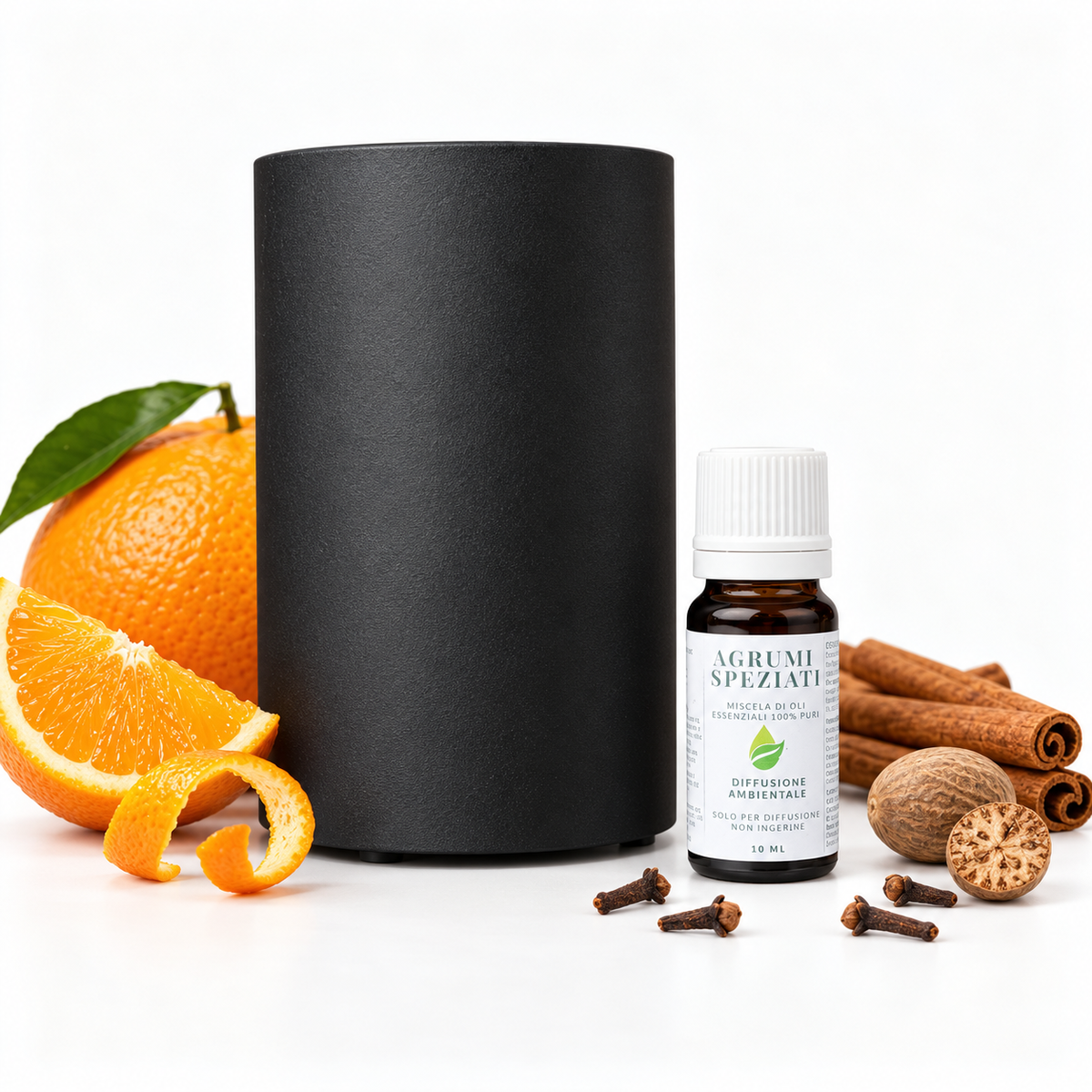 Kit Profumare Halloween con diffusore a secco senza cavo ZENITH 2 e miscela Agrumi Speziati da 10 ml