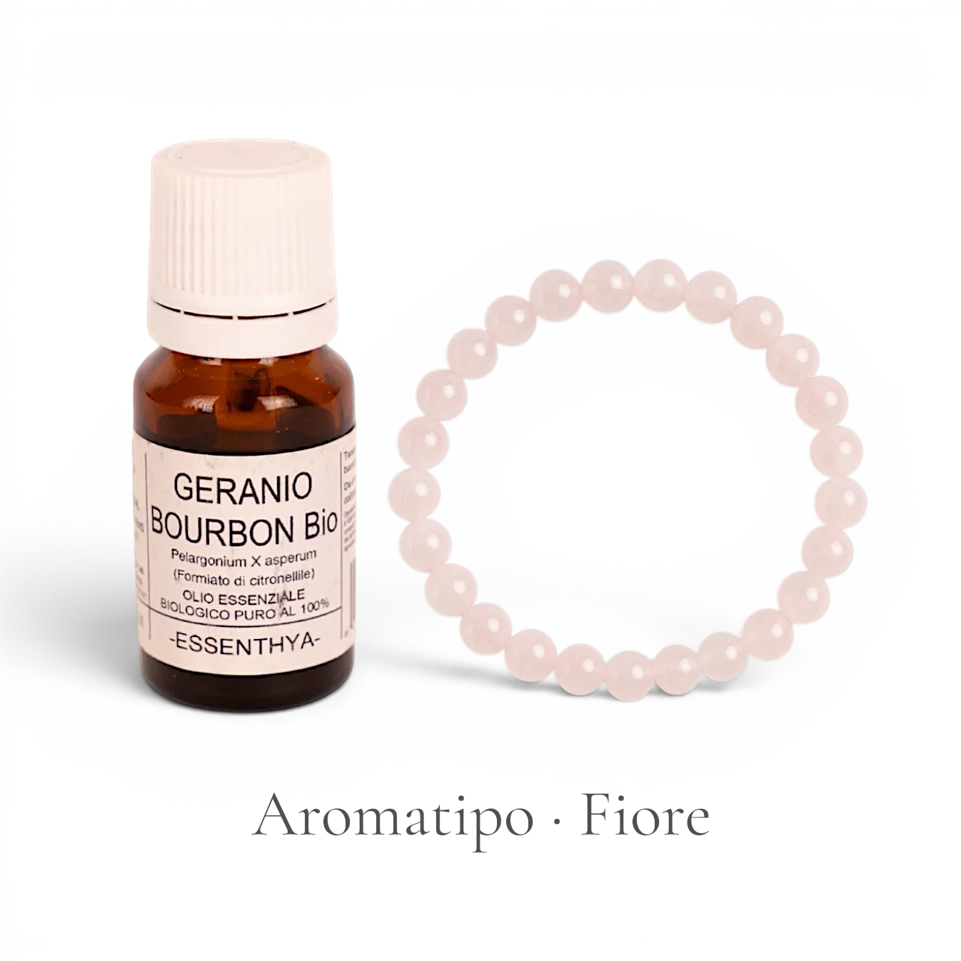 Kit Aromatipo · Olio essenziale + braccialetto in pietra naturale