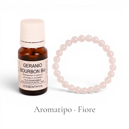 Kit Aromatipo · Olio essenziale + braccialetto in pietra naturale