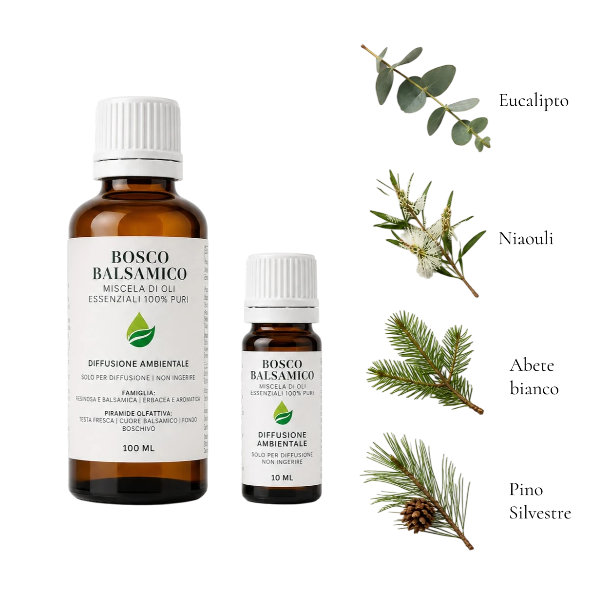 Bosco Balsamico miscela Euodia da 10 e 100 ml