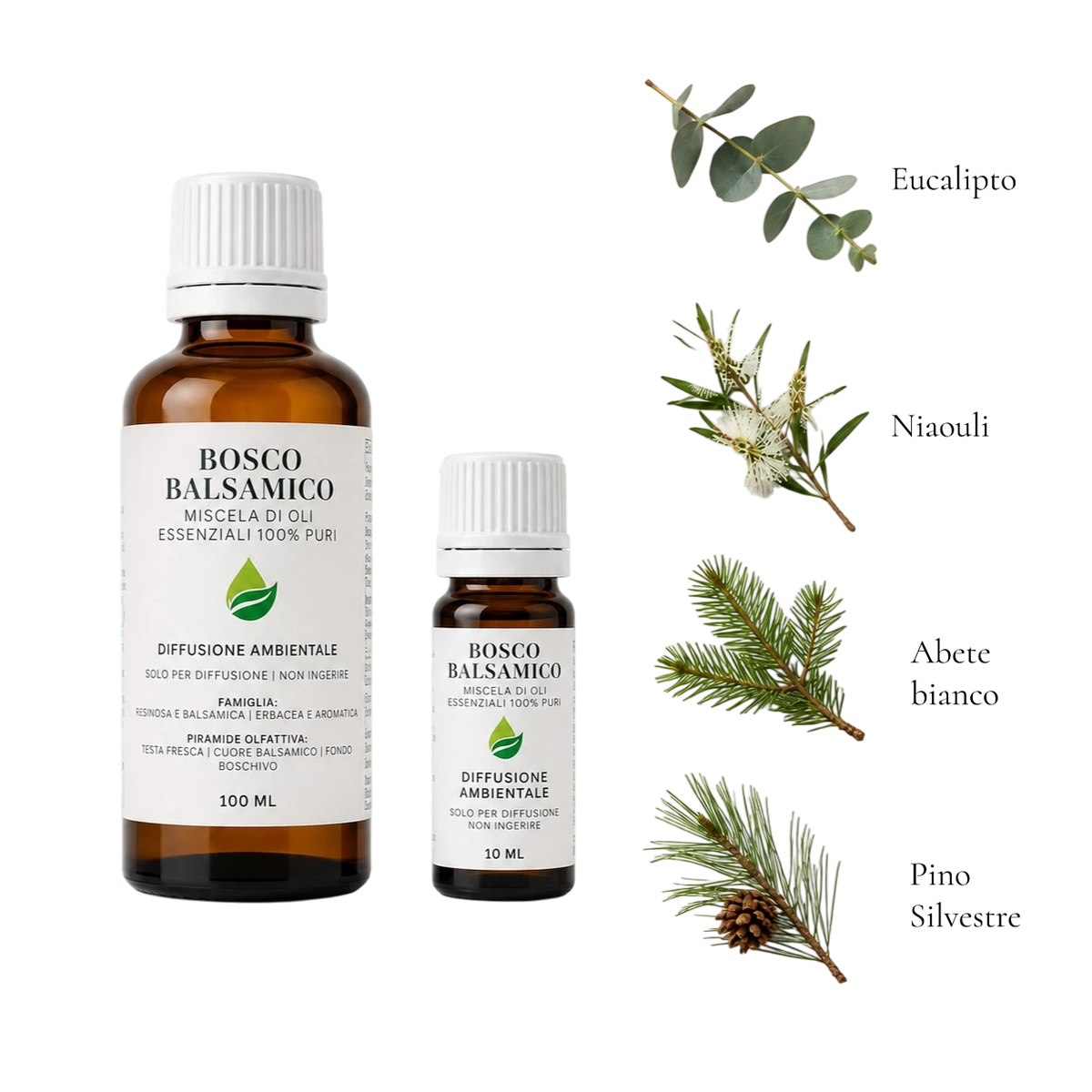 Bosco Balsamico miscela Euodia da 10 e 100 ml