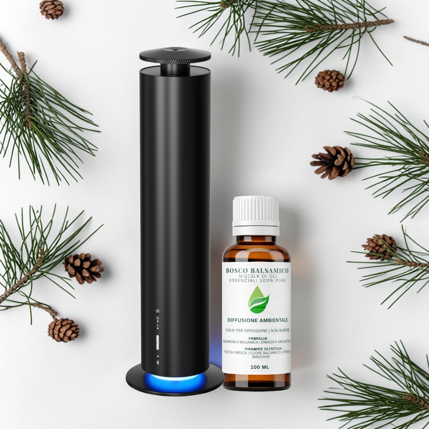 Kit Profumare Casa Naturale | Diffusore + Olio Essenziale