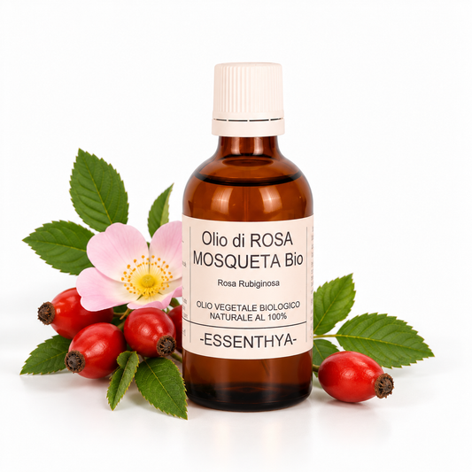 Olio di rosa mosqueta bio EUODIA, 50ml, rigenerante per pelli mature