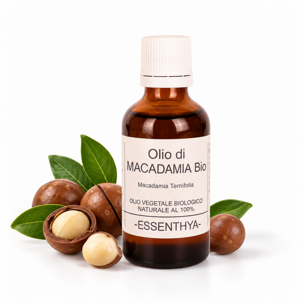 Olio vegetale di macadamia bio EUODIA, 50ml, nutriente per pelle matura