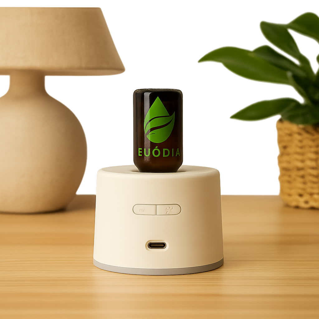 AURA — Diffusore a secco portatile per oli essenziali.