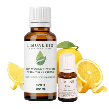 Oli Essenziali di Limone di Sicilia Puri da 10 e 100 ml