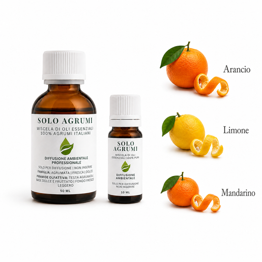Miscela di agrumi con oli essenziali di Arancio, Limone e Mandarino Euodia