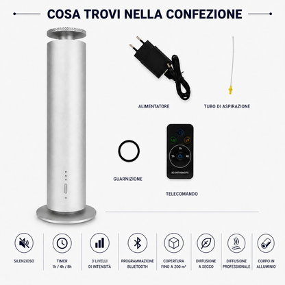 TAUER - Professional Dry Diffuser (120 ml bottles) with Bluetooth App