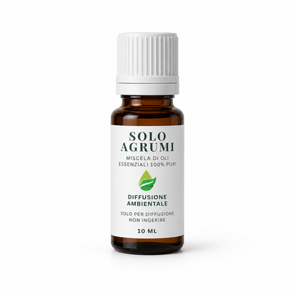 Miscela da 10 ml Solo Agrumi con Oli Essenziali di Arancio, Limone e Mandarino Euodia