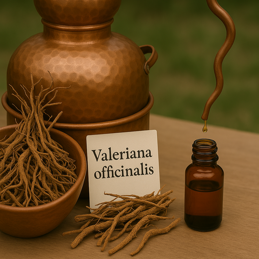 Estrazione in corrente di vapore delle radici di Valeriana