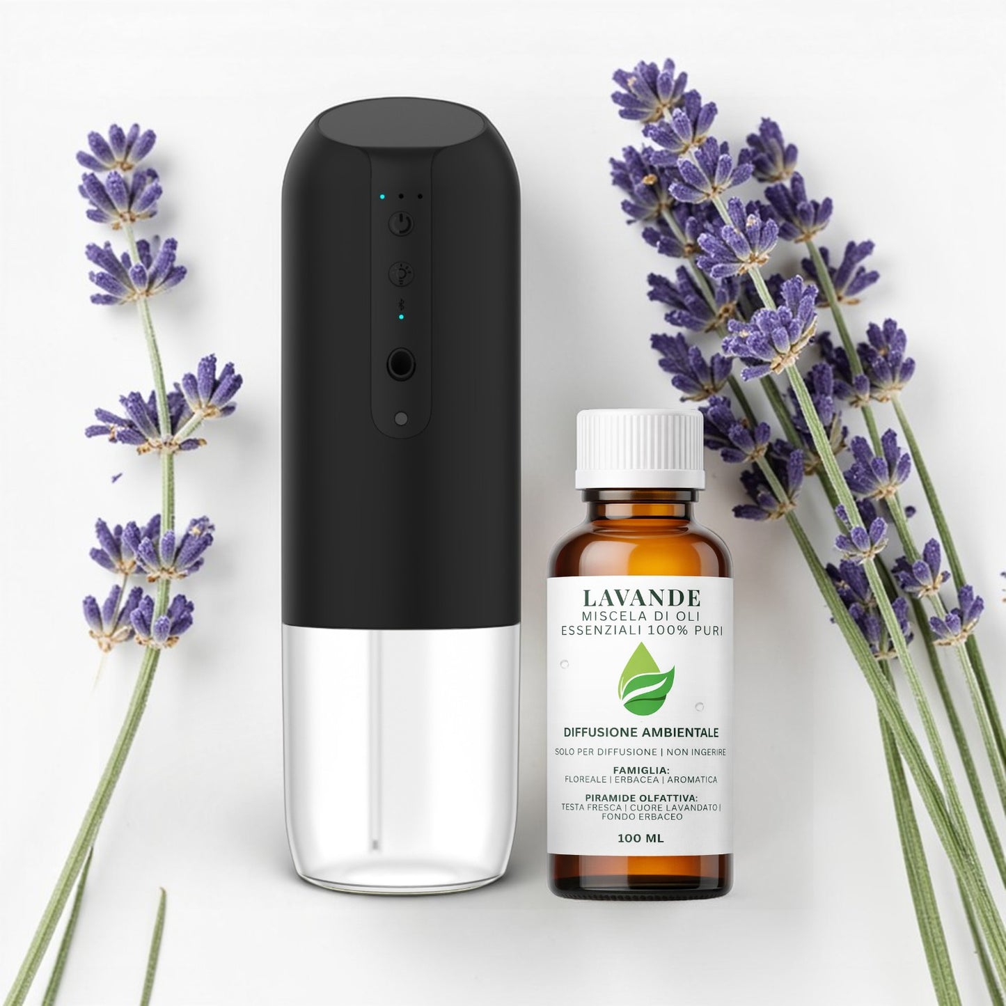 Kit Profumare Casa Naturale | Diffusore + Olio Essenziale