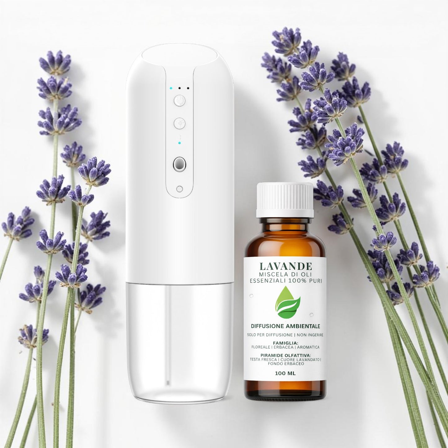Kit Profumare Casa Naturale | Diffusore + Olio Essenziale