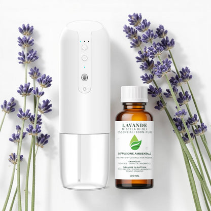 Kit Profumare Casa Naturale | Diffusore + Olio Essenziale
