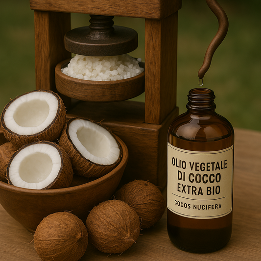 Estrazione dell'olio vegetale di Cocco