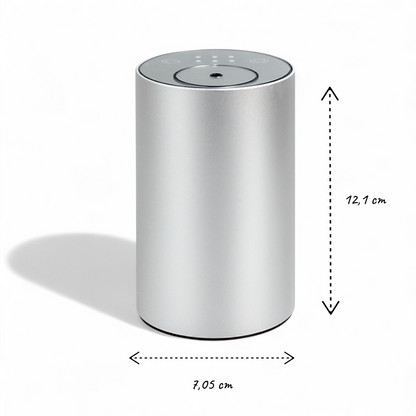 Zenith: diffusore di Oli Essenziali a secco portatile alluminio