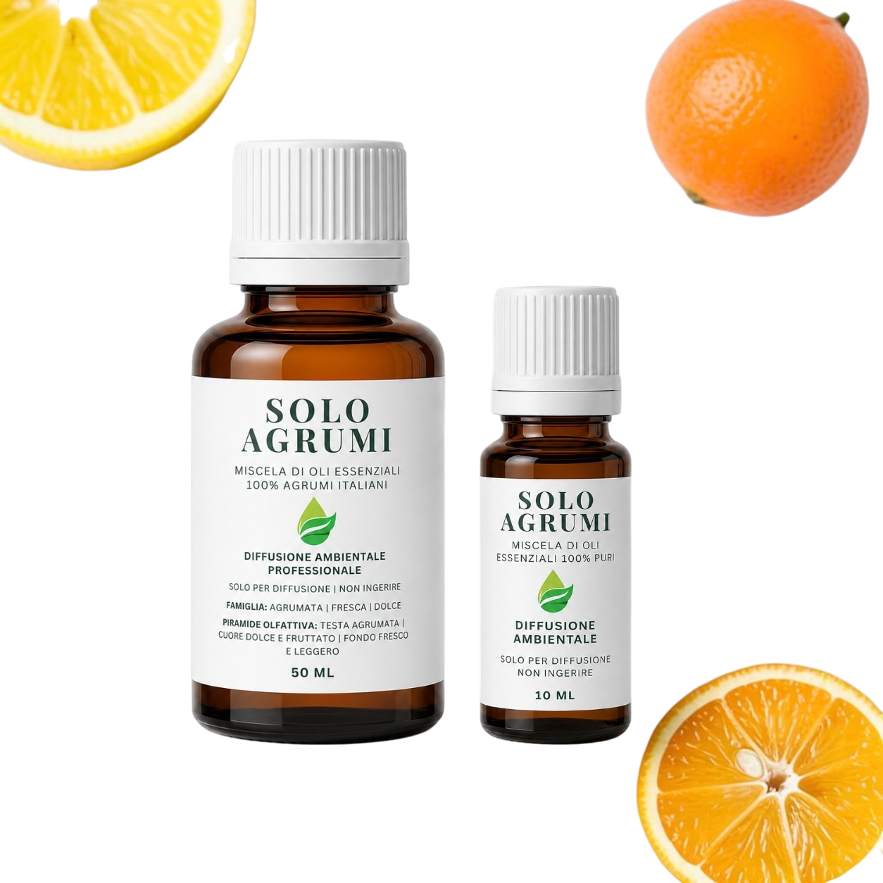 Solo Agrumi Italiani con Oli Essenziali di Limone Mandarino e Arancio Dolce Euodia