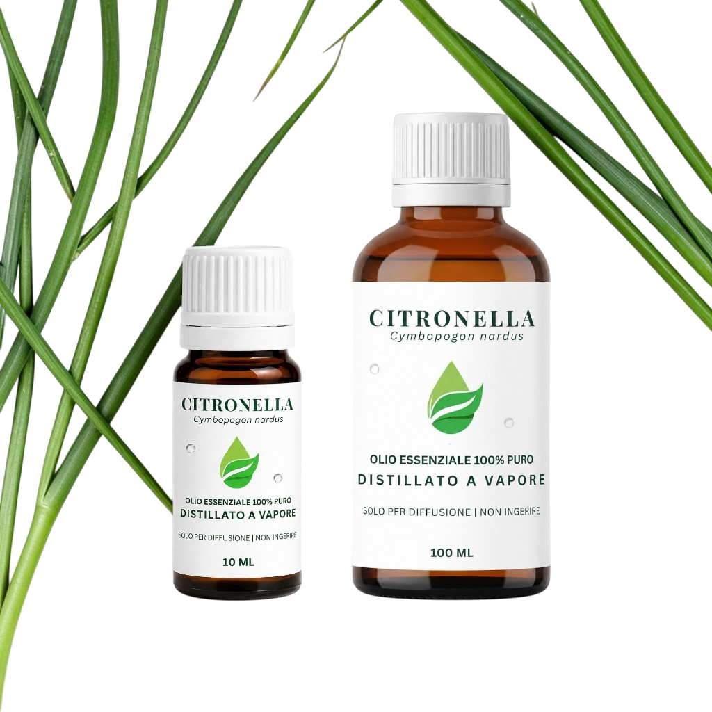Olio Essenziale di Citronella formati da 10 e 100 ml Euodia
