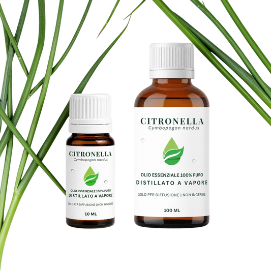 Olio Essenziale di Citronella formati da 10 e 100 ml Euodia