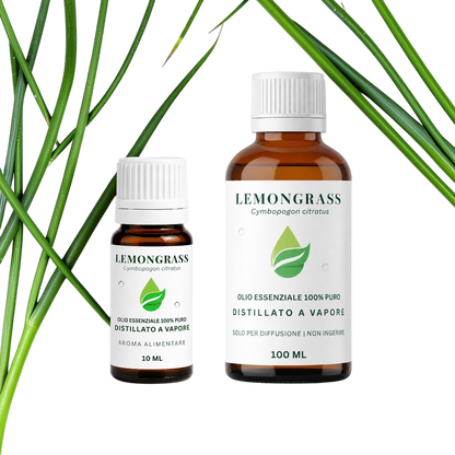 Oli Essenziali di Lemongrass 10 e 100 ml Euodia