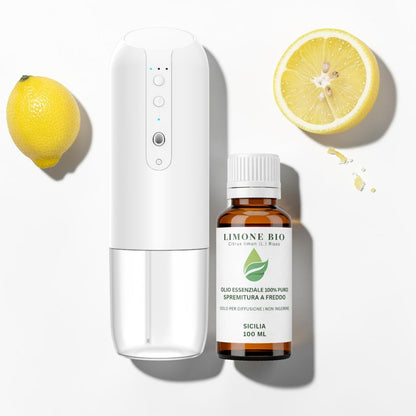 Kit stop odori con Limone e diffusore bianco